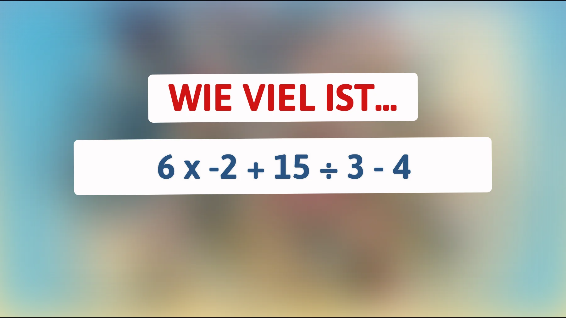 Nur für echte Genies: Kannst du dieses mathematische Rätsel lösen? Finde die Antwort, die die meisten überfordert!"